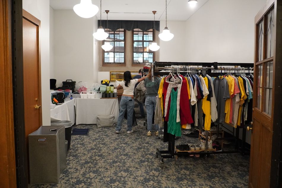 wide shot of the free store 