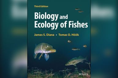 a textbook cover with fish