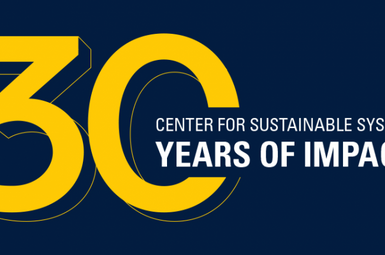 Center for Sustainable Systems anniversary logo